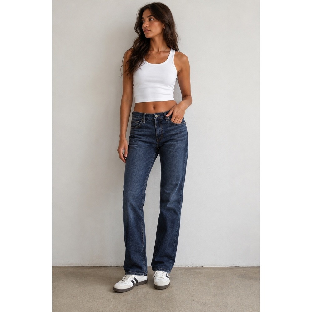 RVCA Jeans Women‎ 28 Blue Artist Network Program Skate Surf Denim